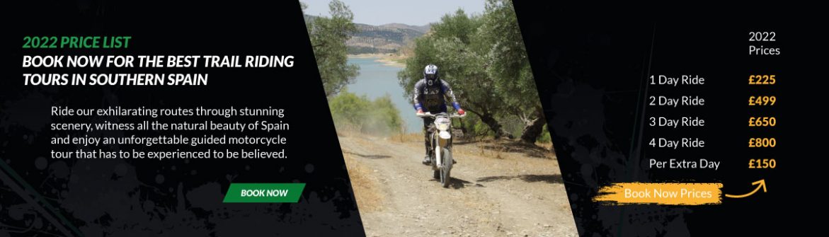 2022 Price List - Book Now for the best trail riding tours in Southern Spain