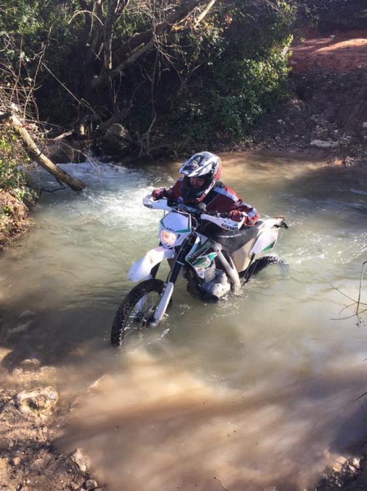 Looking forward to a decent water hazard on the  best off-road motorcycle holiday in Spain