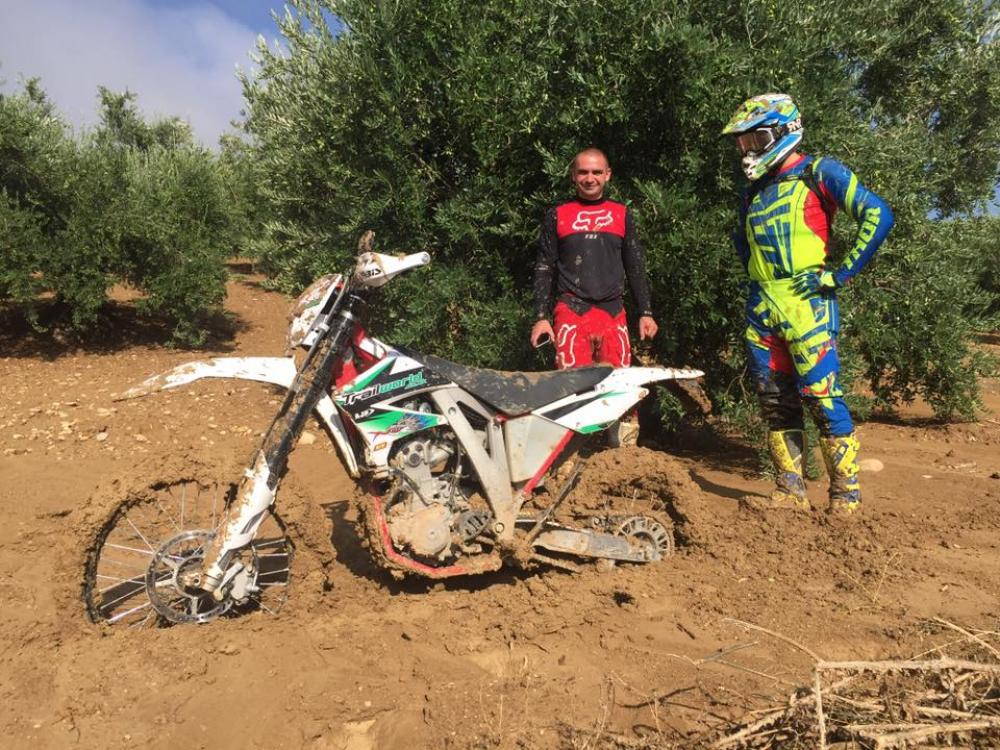 Challenging terrain on our off-road motorcycle tour in Malaga