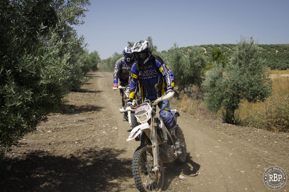 Ride through spanish olive groves during your off-road motorcycle holiday.