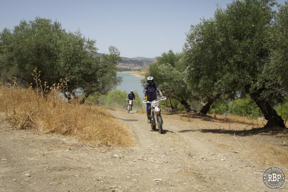 Ride through spanish olive groves during your motocross holiday.