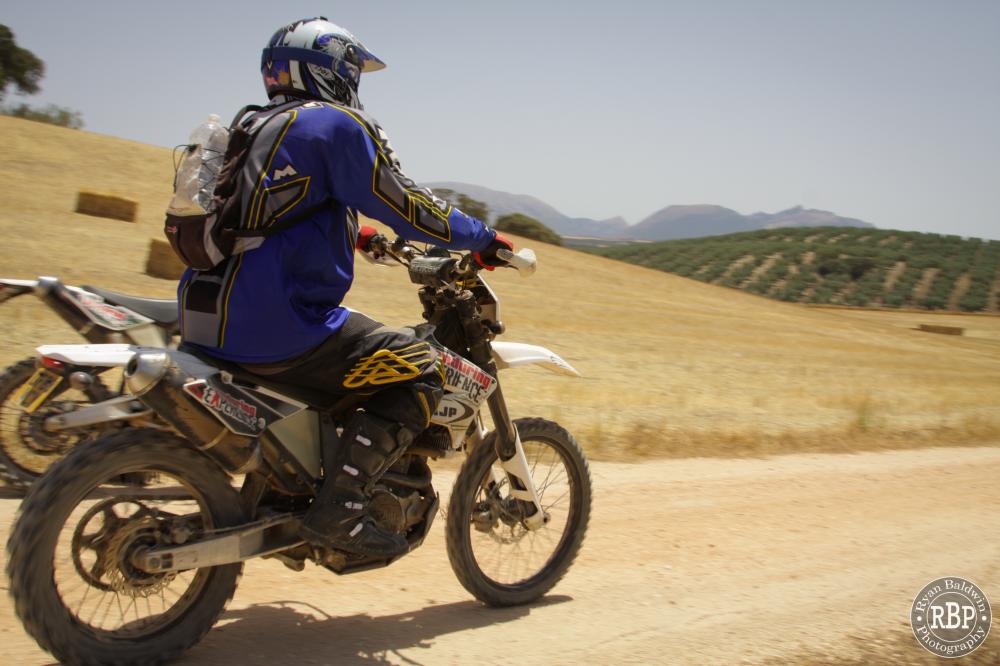 Ride through spanish fields and countryside during your off-road motorcycle holiday.
