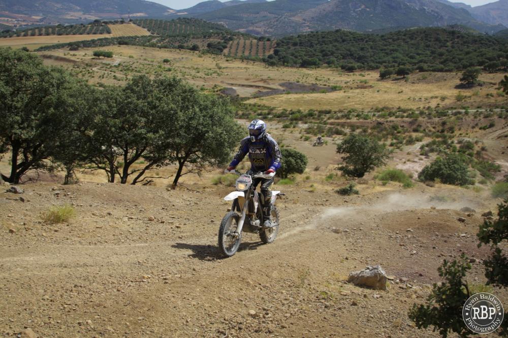 Exploring the off-road trails and tracks during the trail bike adventure tour
