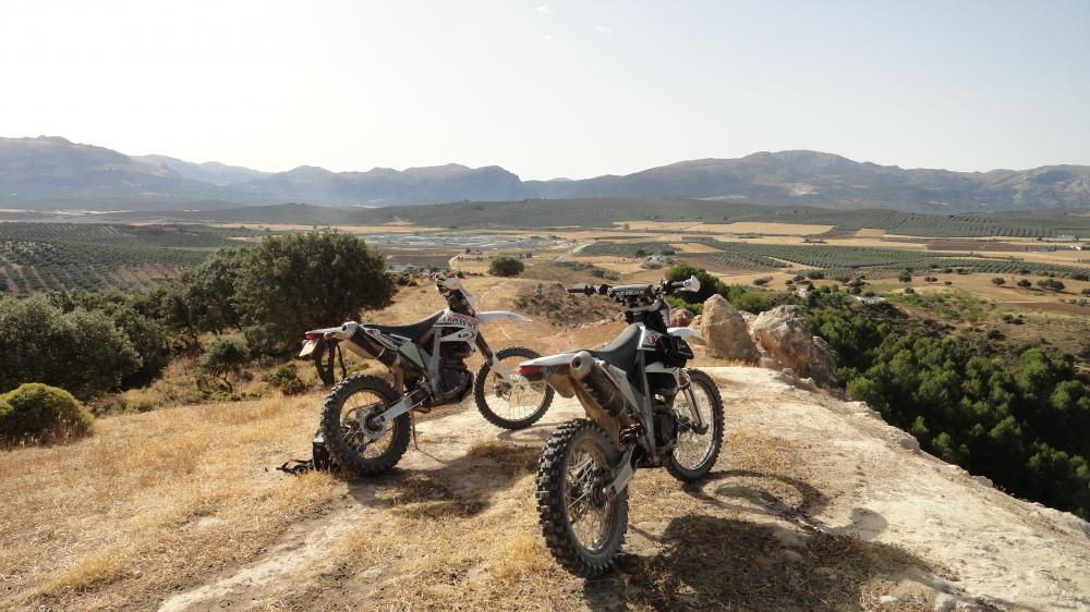 Appreciating the amazing views during your enduro dirt bike holiday